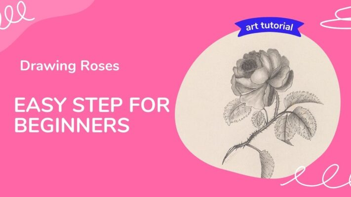Drawing Roses Easy Step for Beginners