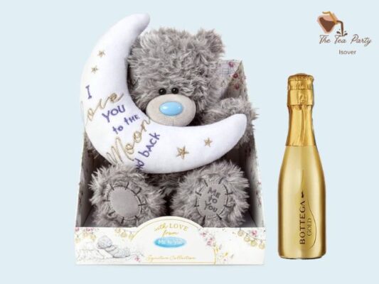 Tatty Teddy Moon & Back Soft Toy & Bottega Gold 20cl Gift Set